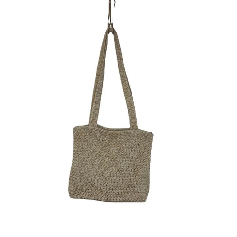 Sak Classic Rope Handle Woven Crochet Shoulder Bag Purse